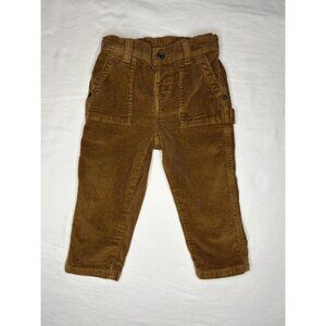Baby GAP Pants Toddler Boys 18-24 Months Brown Corduroy Carpenter Utility Pocket